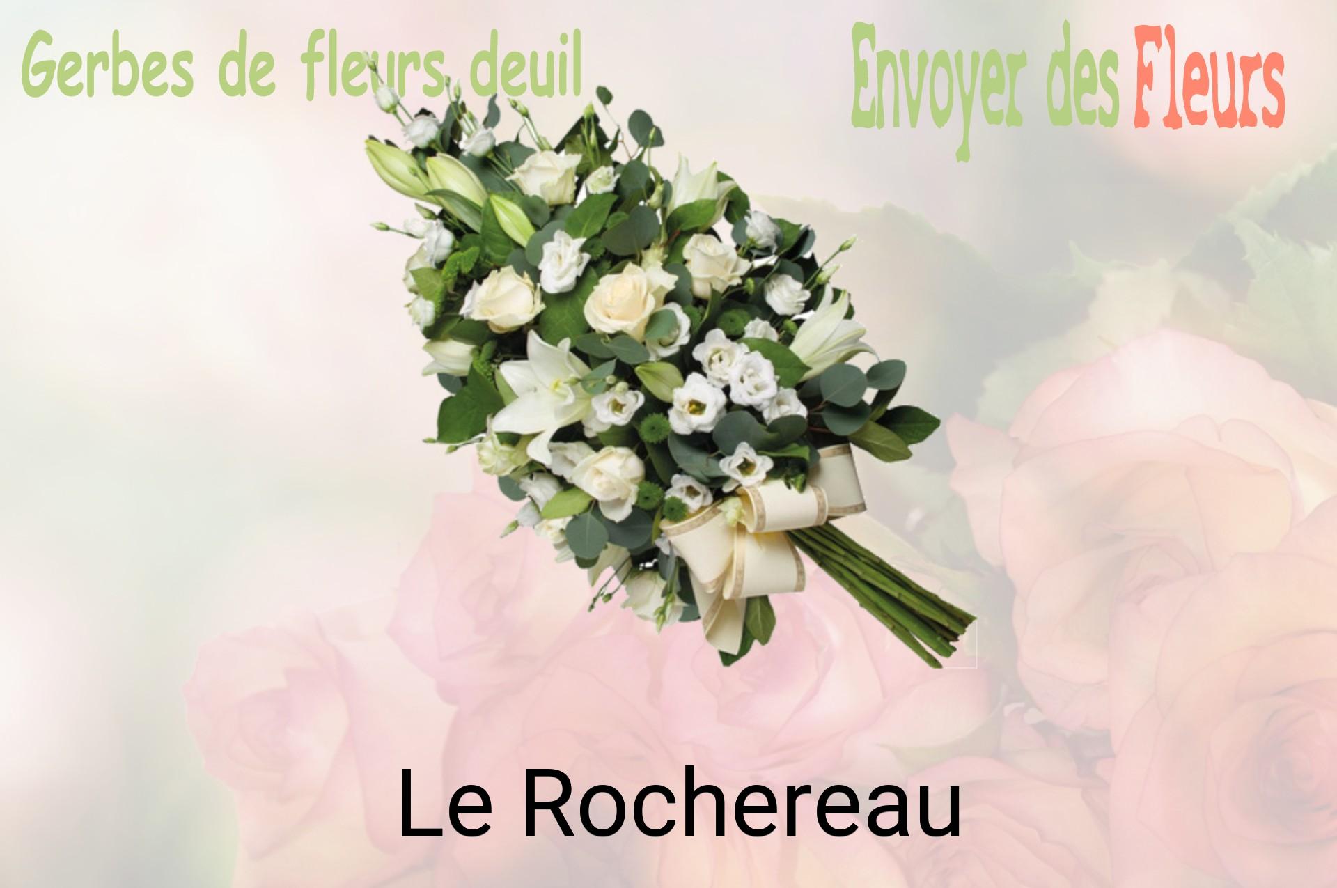 Gerbe de fleurs de deuil livrée à Le Rochereau